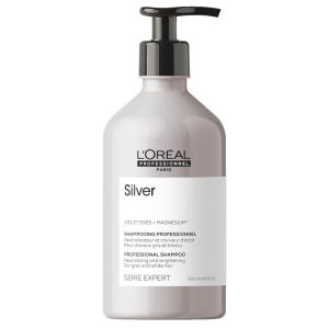 Loreal professionnel série expert silver champô cabelos brancos e grisalhos 500ml